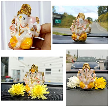 BangBangDa Ganesha for Car Dashboard Decor Idol, 3.5" H