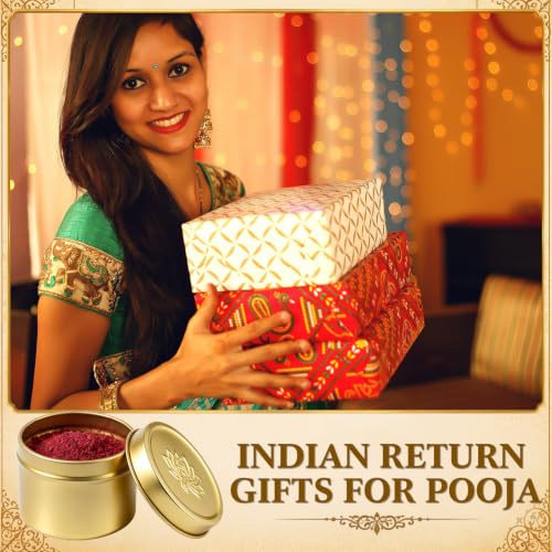 Shimeyao 60 Pcs Indian Return Gifts for Pooja Ganesha Haldi Kumkum Holders