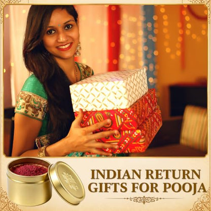 Shimeyao 60 Pcs Indian Return Gifts for Pooja Ganesha Haldi Kumkum Holders