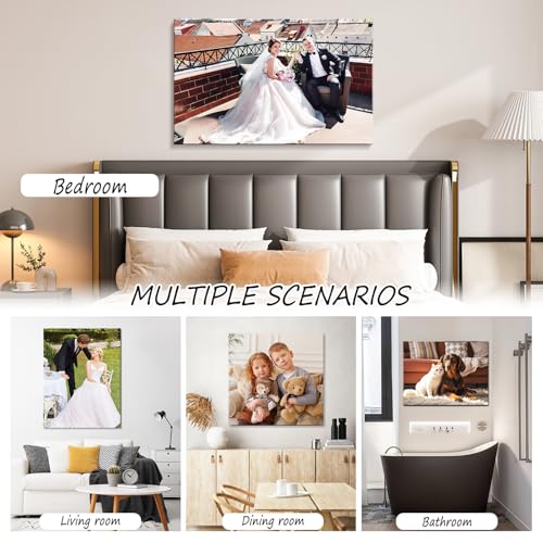 Custom Canvas Prints with Your Photos, Personalized Wall Art for Home Decor - size: 8"L x 6"W