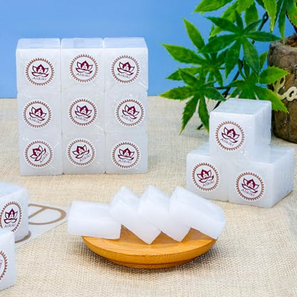 1LB Pure Camphor Tablets Cubes - 100% Natural Camphor Blocks for Indian Religious Purposes Pooja Aromatherapy, Odor Eliminator, Alcanfor,Puja Item - 64 Tablets (454G) - size: 454 grams - 64 tablets