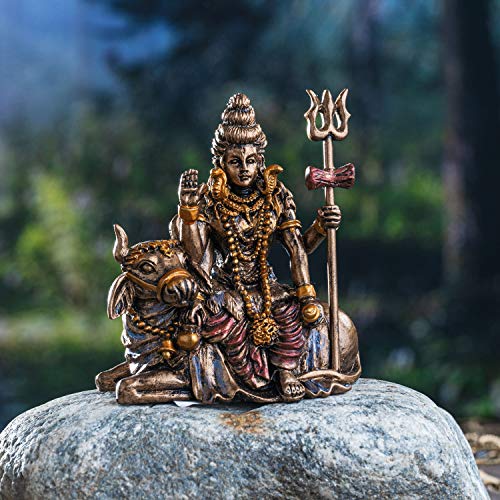 Pacific Giftware Hindu God Lord Shiva Miniature Statue Resin Figurine - color: Lord Shiva
