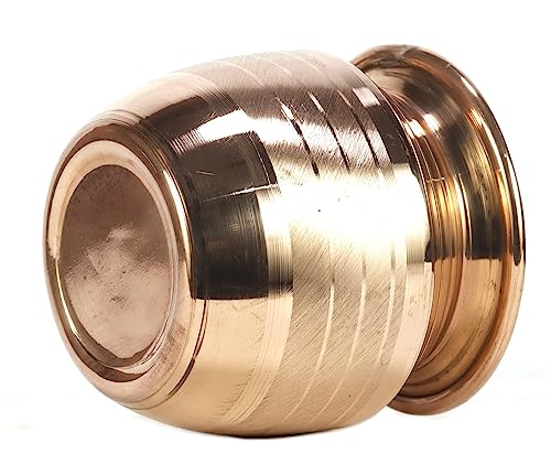 ASHIRWAD Pure Copper Kalash Lota for Pooja Prayer Kalash Arti Puja Pot sizes For New Home | AE000184-02 (450 ml) - style: 450 ml