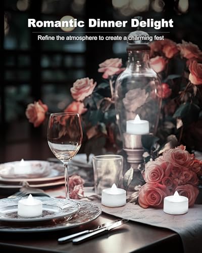 BEICHI 12Pcs Flameless LED Tea Lights with Remote & Timer,White Base,400Hrs - color: Pure White Light, White Shell, size: 12-Pack