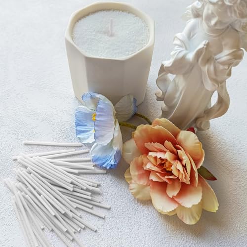 Pearled Candle Wick 2.2 Inch White Cotton Wicks 100-Pack - Premium Metal-Free & Lead-Free Candle Wicks for Candle Making - color: White-2.2 Inch-100pcs