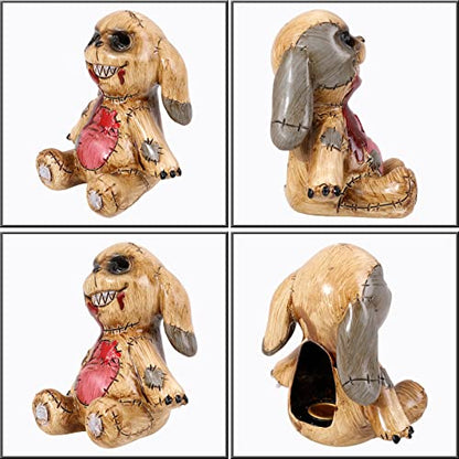 Cool Doll Cone Incense Burner Unique Resin Holder Halloween Decor - color: Doll