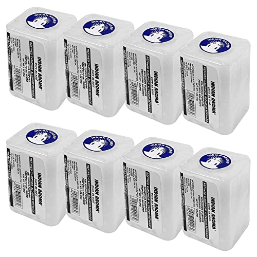 Box of Premium Quality Refined Camphor Blocks for Aromatherapy, Kapoor Pooja, Odor Eliminator, Puja, Alcanfor, alcanfor en bloques8 Blocks (225 Grams) - size: 225 grams