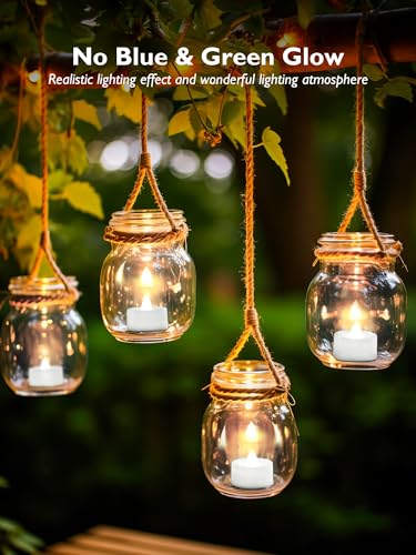 BEICHI 24Pcs Flameless LED Tea Lights with Remote & Timer,White Base,400Hrs - color: Pure White Light, White Shell, size: 24-Pack