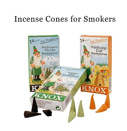 KNOX Coffee Scented Incense Cones, Pack of 24, Made in Germany