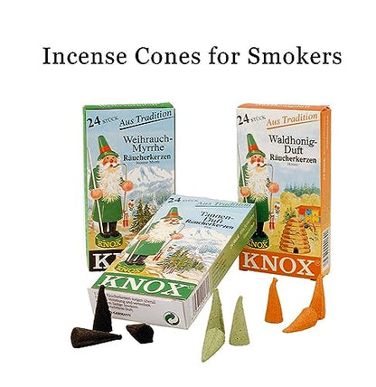 KNOX Coffee Scented Incense Cones, Pack of 24, Made in Germany