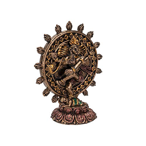 Pacific Giftware Hindu God Shiva Nataraja Miniature Resin Figurine Statue - color: Shiva Nataraja