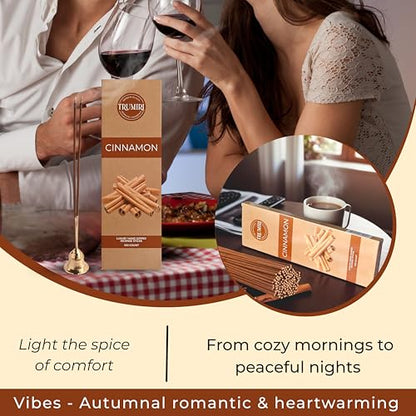 Cinnamon Incense Sticks - Pack of 100 Insence-Sticks - Incienso De Canela Made with Natural Inscent Ingredients - Scented Insense Non Toxic Incents - color: Cinnamon