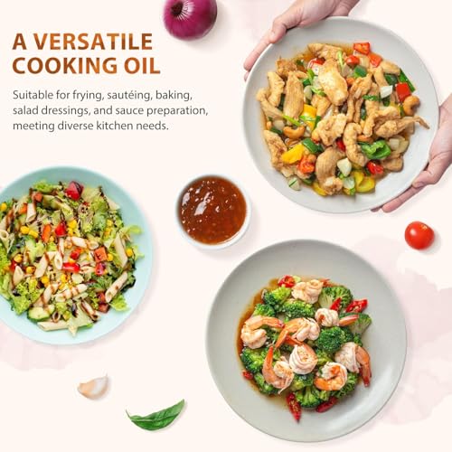 Soeos Sesame Oil, Toasted Sesame Seed Oil, 16.9 Fl Oz (500 ml) Pack of 2, Nutty Flavor, Perfect for Asian Food, Noodles, Soup, Baking, and Stir-Fry, Total 1000 ml - size: 16.9 Fl Oz (Pack of 2)