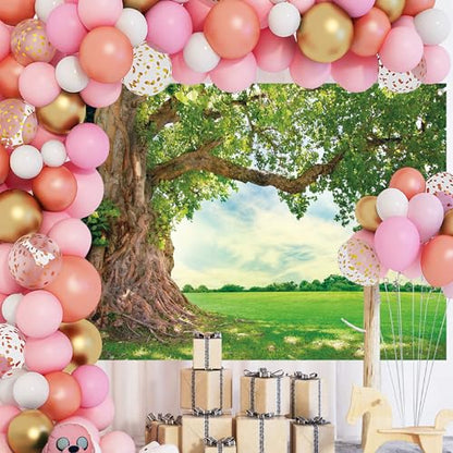 Spring Huge Tree Backdrop 12x10 FT for Photoshoot Spring Nature Photo Backdrops Tree Scenery Picnic Background Outdoor Travel Event Decorations Wedding Party Banner Photo Booth Props - size: 12x10 FT