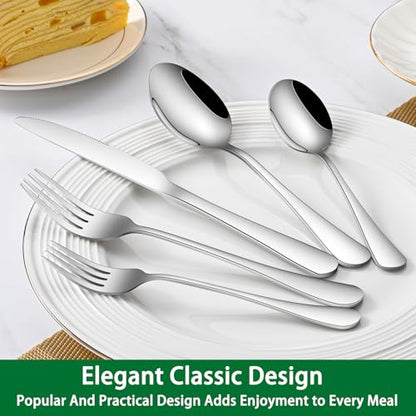 16-Piece 7.3 Inches Dinner Spoons,Stainless Steel Soup Spoons,Dishwasher Safe Tablespoon,Durable Silver Table Spoon Set For Restaurant,Hotel - size: 16-Piece(Silver)