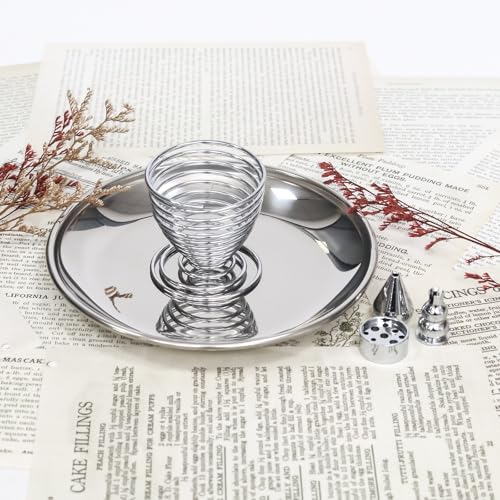 5 in 1 Incense Burner, 5.51 Inch Incense Holder Set - color: Silver, size: 5 in 1