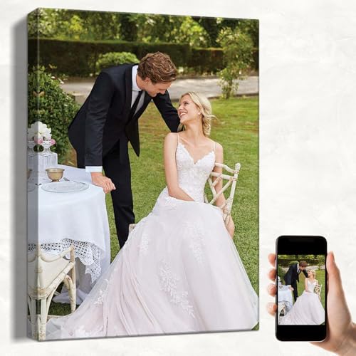 karani Custom Canvas Prints with Your Photos, Personalized Wall Art for Home Decor, Unique Personalized Gifts for Wedding, Birthday, Family & Friends, Ready to Hang Canvas Prints 9x11 - size: 9"L x 11"W