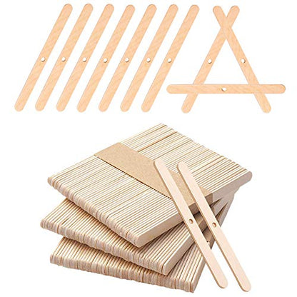 BEADNOVA Candle Wick Holders for Candle Making Wooden Wick Holder Centering Device Bar for DIY and Making (150 pcs) - color: 150pcs