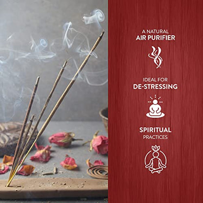 HEM Champa Masala Incense Sticks Pack Of 120 Count | 100% Natural Resin, Pure House & Flower Powder | Aromatherapy Incense For Air Purifier, Meditation & Spiritual Environment | Gift Set - (301 gm each)