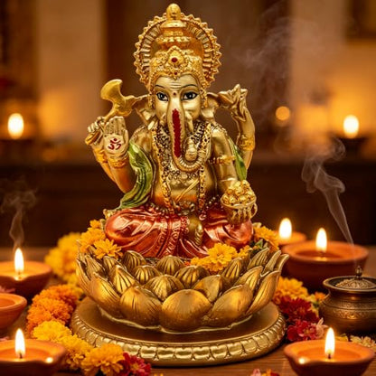 Lord Ganesha Idol Statue Ganpati Murti Home Mandir Altar Pooja Item