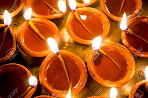 Pooja Cotton Wicks Long Puja Cotton Wicks Long Watt for Diwali Diyas, Oil Lamps, Jyot Diya, Aarti Cotton Wicks Religious Puja Rui Batti Akhand Oil Lamp Diya