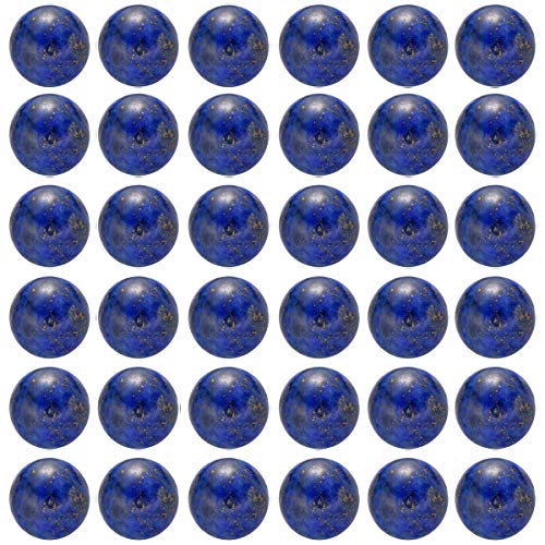 Natural Stone Beads 100pcs 8mm Lapis Lazuli Round Genuine Real Stone Beading Loose Gemstone Hole Size 1mm DIY Charm Smooth Beads for Bracelet Necklace Earrings Jewelry Making (Lapis Lazuli Blue, 8mm) - color: Lapis Lazuli Blue, size: 8mm