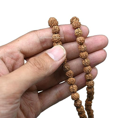 Amazing Gemstone 108 Beads Handmade Mala (Plain, Rudraksha) - color: Rudraksha, style: Plain