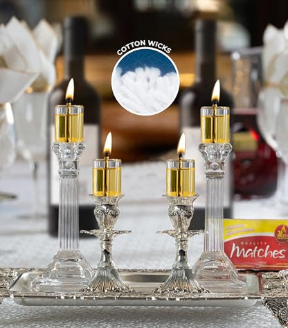 Ner Mitzvah Cotton Wicks – 50 Pack (Approx.) – for Oil Cup Candle Lighting, Easy to Use and Multipurpose