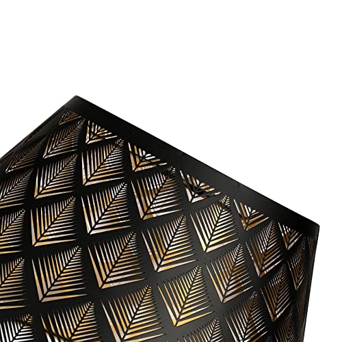 Small Lamp Shades Metal Lamp Shades With Etched Hollow Arrow Pattern - color: Black Arrow