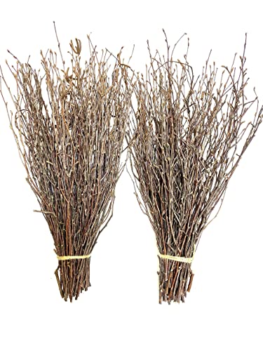 ECOVENIK - 100 psc - Decorative Branches for Vases, Centerpieces & DIY Crafts – Sticks for Decorating ( Brown) - size: 100 psc - brown