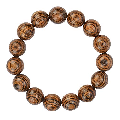 Prayer Bead bracelet Mala Beaded Bracelets for Men Women 12/15MM … - color: 15mm 15 beads Tiger skin