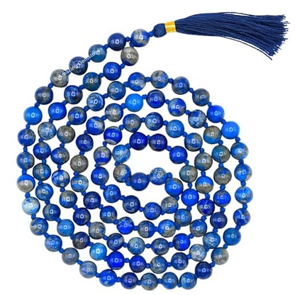 Amazing Gemstone Lapis Lazuli Knotted Mala - color: Lapis Lazuli, style: Knotted