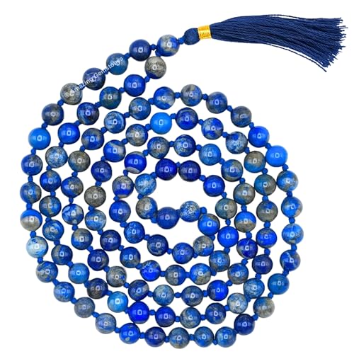 Amazing Gemstone Lapis Lazuli Knotted Mala - color: Lapis Lazuli, style: Knotted
