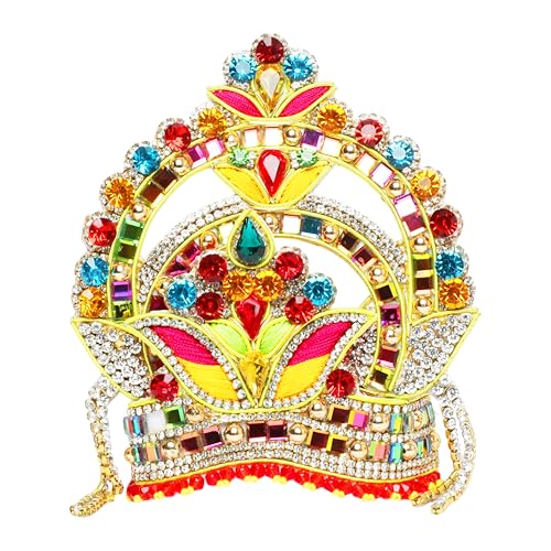 Mukut God Idol for Laddu Gopal Radha Krishna Deity Jewellery-5" - size: 5 Inches