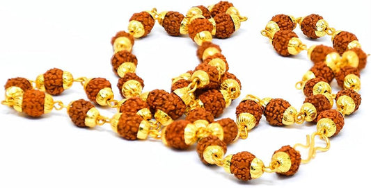 Wonder Care Authentic Rudraksh Mala-5face- Genuine Himalayan Rudraksha Seeds Religious Ornament Rosary Japa Mala Necklace Prayer Mala Healing Beads - color: 12mm-5pc