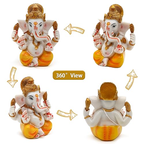 BangBangDa Ganesha for Car Dashboard Decor Idol, 3.5" H