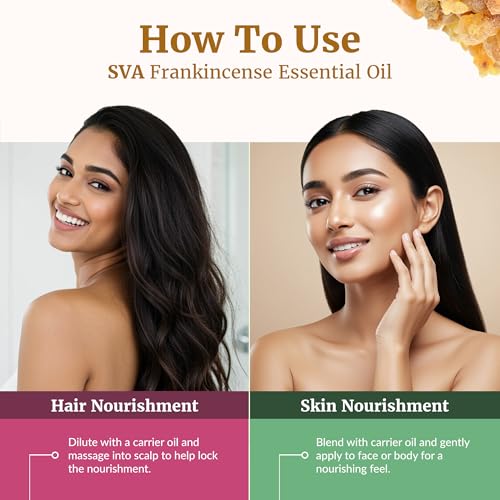 SVA Organic Frankincense Essential Oil, Large Size, 16 Fl Oz (473 ml) - size: 16 Fl Oz (Pack of 1)