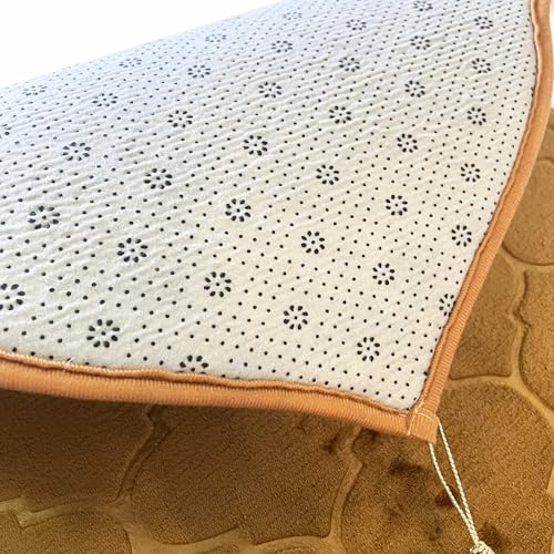 JE JOUE Prayer Rug Muslim Mat Islamic - Thickening Sponge Muslim Rug for Men Women Eid Travel Ramadan, Soft Luxury Great for Knees and Forehead （Champagne） - color: Champagne
