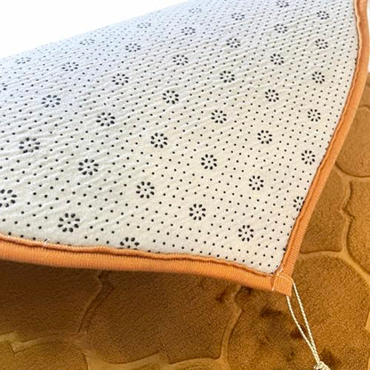 JE JOUE Prayer Rug Muslim Mat Islamic - Thickening Sponge Muslim Rug for Men Women Eid Travel Ramadan, Soft Luxury Great for Knees and Forehead （Champagne） - color: Champagne