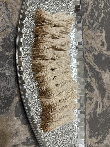 Cotton Puja Wicks for Religious Ceremonies, Long Length, 200 Pieces, Natural White