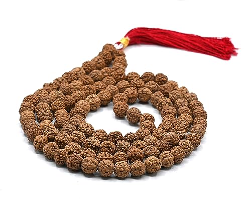 Amazing Gemstone 108 Beads Handmade Mala (Plain, Rudraksha) - color: Rudraksha, style: Plain