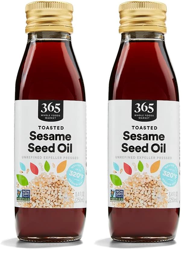 365 by Whole Foods Market, Toasted Sesame Seed Oil, 8.4 Fl Oz (Pack of 2) - size: 8.4 Fl Oz (Pack of 2)