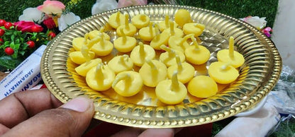ATCUSA Cow Ghee Diya Wicks, 60min Burning Time, Wax Free, Unscented, Pack of 40, for Prayers in Temple Church Gurudwara - size: Cow Ghee Wicks Pack of 40