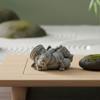 Small Elephant Statue Lord Ganesha Figurine Hindu Meditation Buddha, G - color: G