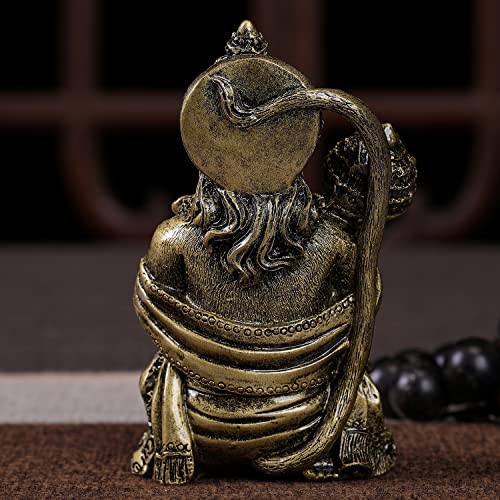 Hindu God Lord Flying-Hanuman Statue - Hanuman Mythological Figurine - color: Bronze
