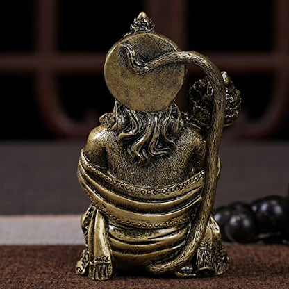 Hindu God Lord Flying-Hanuman Statue - Hanuman Mythological Figurine - color: Bronze