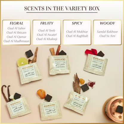 Dukhni Oud Bakhoor Variety Box & Burner | Bakhoor Incense, Islamic Gifts