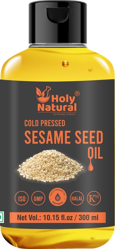 Sesame Seed Oil I Extra Virgin Cold-Pressed, No GMO,Untreated and Unrefined Sesame Seed Oil –Grate for Cooking & Flavor Enhancer in Many Cuisines (10.15 Fl Oz (Pack of 1)) - size: 10.15 Fl Oz (Pack of 1)