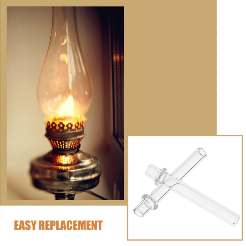 PRETYZOOM 6 Pack Wick Holders for Oil Lamps Glass Wick Tubes Replacement Parts for Kerosene Lamp Lantern Tea Light Torch Lamp and Oil Lamps Accessories for Home Lighting