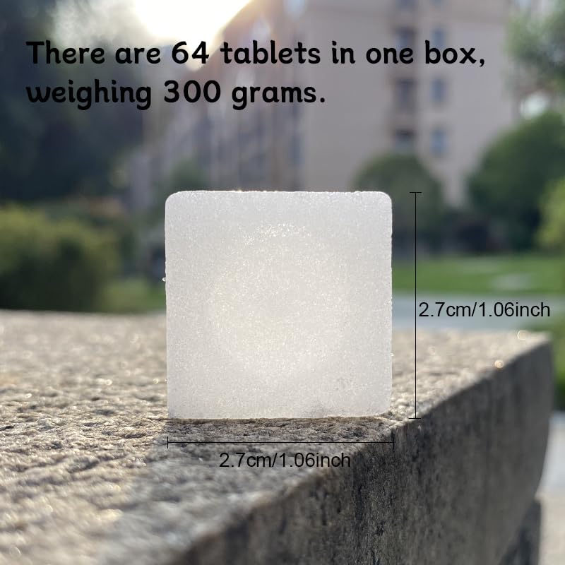 Natural Camphor Tablets, 96% Pure Plant Extract, White Camphor Chunks, 5.3 oz, for Aromatherapy and Meditation (Camphor (64ps) 300g)